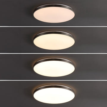 Astrid 21.25" Modern Minimalist Iron Circle Integrated LED Flush Mount - JONATHAN Y